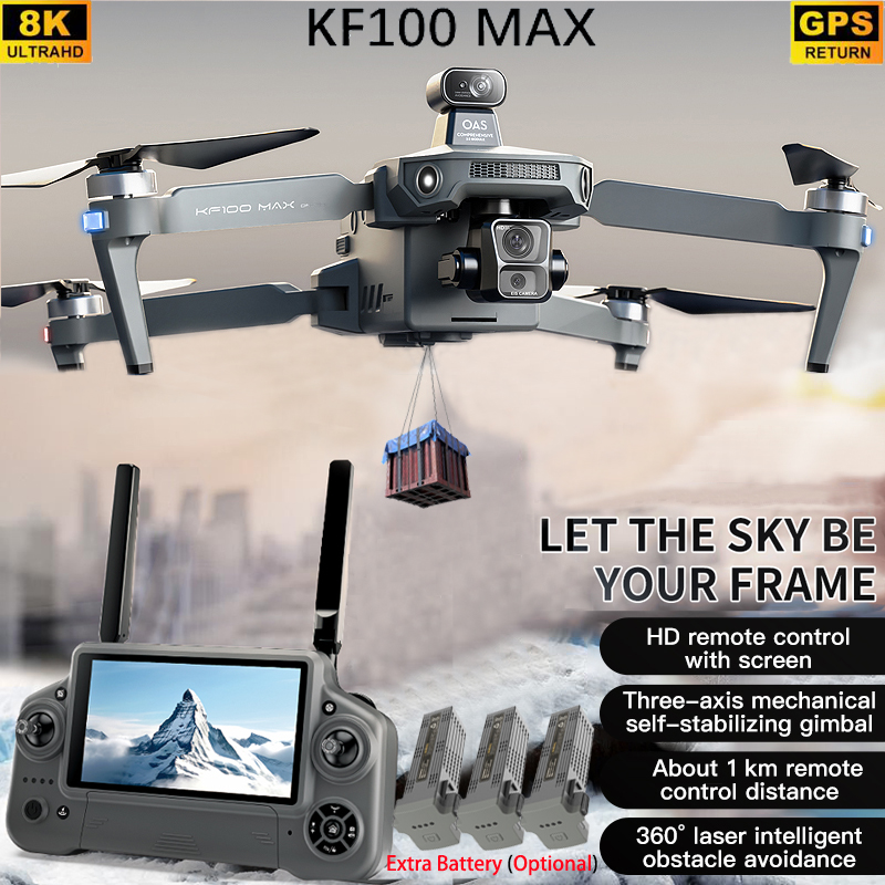 Drone Controller Screen - KF100 MAX Drone GPS Kamera 4K