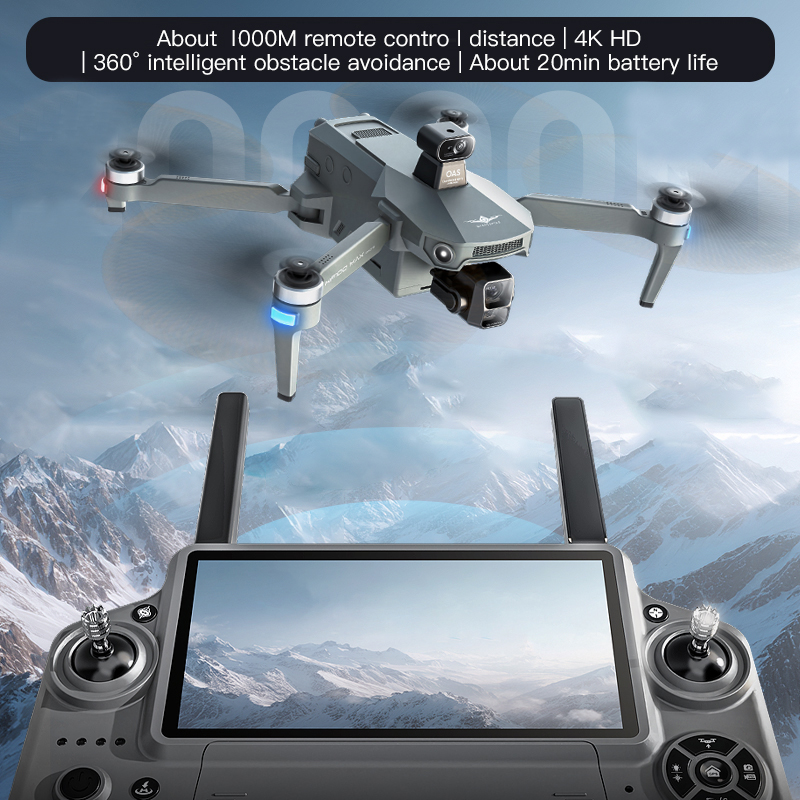 KF100 MAX Drone GPS Kamera 4K  - Drone Controller Screen ulasan dan harga
