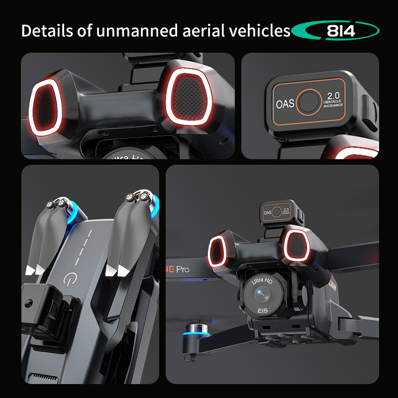 814 Drone Profesional Kamera 4 - Drone Controller Screen ulasan dan harga